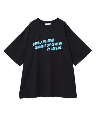 AMERICAN HOLIC 発泡プリントTシャツ Black