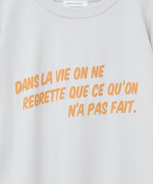 AMERICAN HOLIC 発泡プリントTシャツ Light Gray