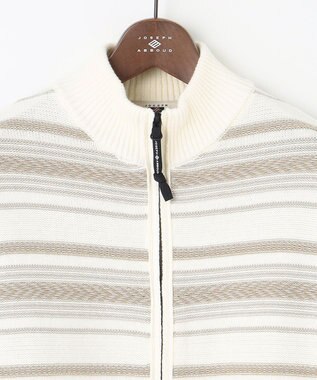 JOSEPH ABBOUD MOUNTAIN 【UNISEX】ジャガード柄 ZIPニット アウター アイボリー系7