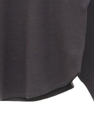 Green Parks もちやわロゴニットプルオーバー Charcoal Gray