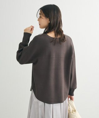 Green Parks もちやわロゴニットプルオーバー Charcoal Gray