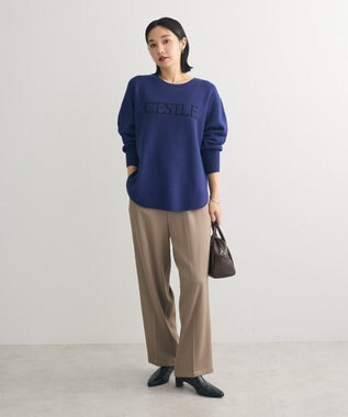 Green Parks もちやわロゴニットプルオーバー Blue