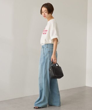 AMERICAN HOLIC 発泡プリントTシャツ Off White