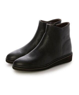 MODE ET JACOMO <D'ICI>プレーンウェッジショートブーツ ダークグレー