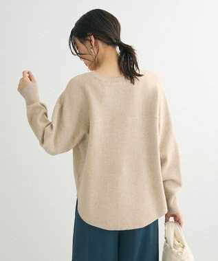 Green Parks もちやわロゴニットプルオーバー Beige