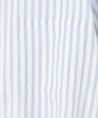 J.PRESS YORK STREET 【WOMEN】サイドドローストリング シャツブラウス サックスブルー系1