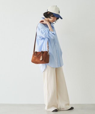 russet  スエード2WAYミニボストンバッグ(CE-1570-WEB) Brown