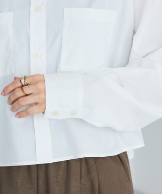 CRAFT STANDARD BOUTIQUE クロップドレングスシャツ White