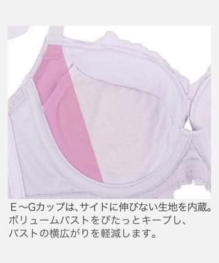 BRADELIS New York 【BRADELIS New York/ 育乳補整ブラ・STEP2 寄せる】ベルステップ2ブラ26S2 ライラック