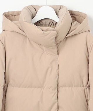 J.PRESS LADIES L 【洗える】ブラッシュドマルチポリ ショート ダウンコート ベージュ系