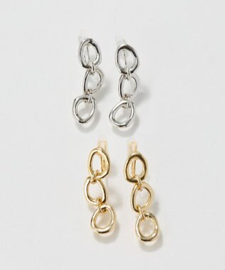 Phoebe 〈痛くないシリーズ/金属アレルギー対応〉ボールドチェーンライトフィットイヤリング　シルバー/ニッケルフリー シルバー