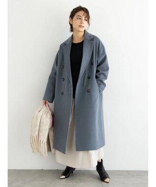 Te chichi チェスターコート ブルー