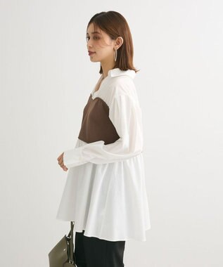 Green Parks ビスチェドッキングチュニック Brown