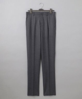 【保温性/ストレッチ/シワになりにくい】サキソニーストレッチパンツ（１タック）