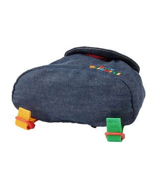 MIKI HOUSE HOT BISCUITS 顔ドン デニム ベビーリュック 紺