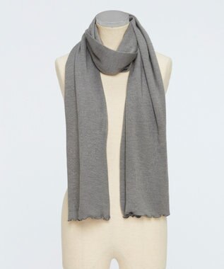 TOQUE 〈大草直子さんアドバイザー〉ロイヤルベビーアルパカ 針抜きスムス ストール グレー