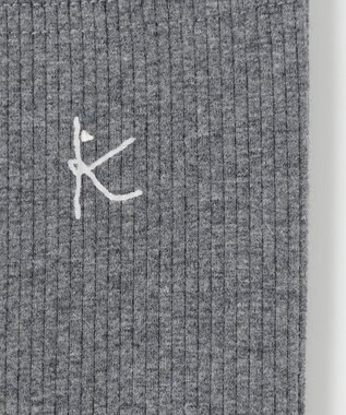 組曲 KIDS 【90-160㎝】【10分丈】テレコフリル レギンス グレー系