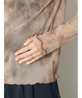 CRAFT STANDARD BOUTIQUE タイダイメッシュボトルネックインナー Mocha