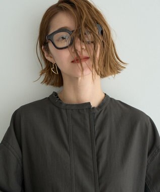 YECCA VECCA 【リバーシブル】2wayミリタリーコート Charcoal Gray