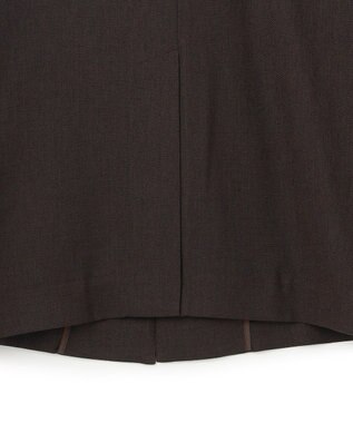 uncrave リネンライクツイル ジャケット ダークブラウン