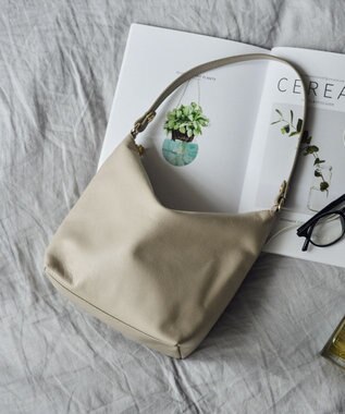 russet ソフトレザーシンプルショルダーバッグ(CE-1328-WEB) GrayBeige2