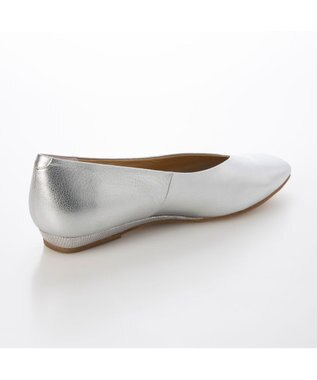 MODE ET JACOMO <MODE ET JACOMO>スクエアトゥフラットパンプス シルバー