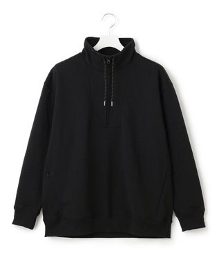 J.PRESS YORK STREET 【UNISEX】ハーフジップ プルオーバー ブラック系