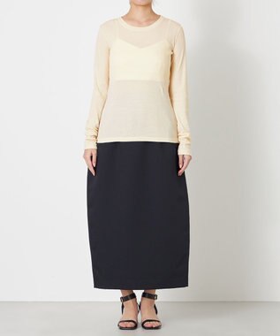 NAVE 【Nave・洗える】ガーゼフライス ロングスリーブ アイボリー系