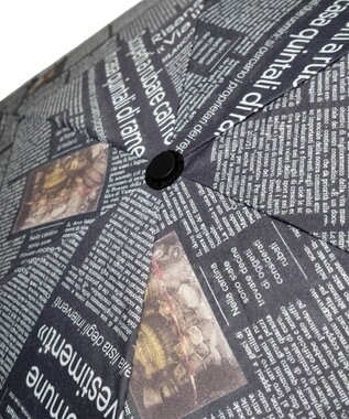 +RING レディース向け プラスリング 晴雨兼用折傘 PAPER-BLK T1404 sunshield 黒
