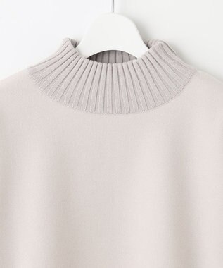 J.PRESS LADIES ニードルパンチ ハイネック カットソー ベージュ系