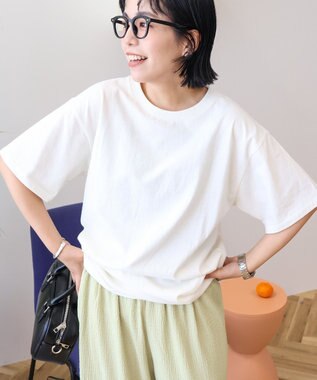 AMERICAN HOLIC 【WEB限定】フロッキーアソートTシャツ Ecru