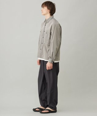 UNFILO MENS 耐久撥水 ライトシャツ モカ