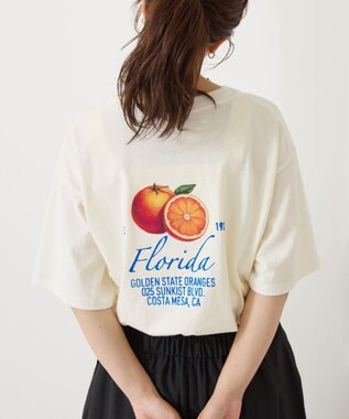 AMERICAN HOLIC 【WEB限定】フロッキーアソートTシャツ Ecru