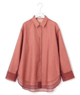 ICB 【洗える】オーガンコンビシャーティング フラミンゴ系