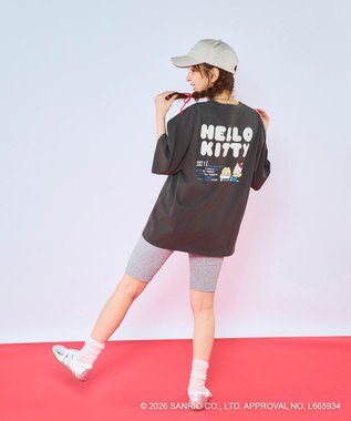 OP／FILA 【Ocean Pacific×ハローキティ】サガラ刺しゅうビッグTシャツ