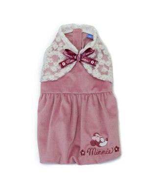 PET PARADISE ディズニー ミニーマウス レースボレロ ワンピース 小型犬 ピンク（淡）