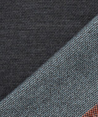 23区GOLF 【WOMEN】ロゴチェックジャガード　クルーネック ニット グレー系