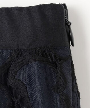 GRACE CONTINENTAL ローズレーススカート ネイビー