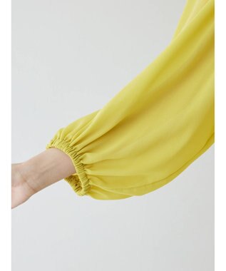 Green Parks AnriettMusee ボリュームシアーブラウス Lime Green