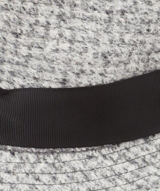 JOSEPH ABBOUD 【LANIFICIO ROMA・サイズ調整可】スライバー千鳥 ハット ライトグレー系3