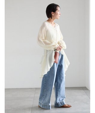 Te chichi イレギュラーヘムチュニックブラウス オフホワイト