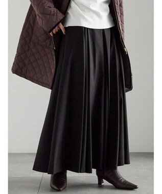 Te chichi ボックスタックフレアスカート ブラック