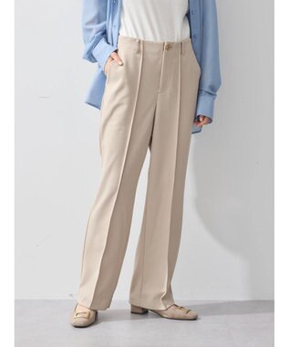 earth music&ecology センターシームパンツ Light Beige