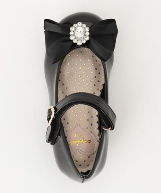 ANY KIDS エナメルヒールパンプス ブラック