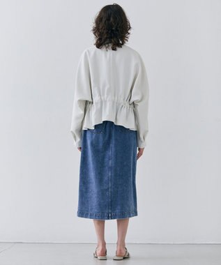 BEIGE， 【洗える・VERY 6月号掲載】FICUS / デニムラップスカート Light Indigo