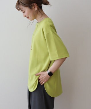 AMERICAN HOLIC ジョーゼットラウンドヘムトップス Pistachio