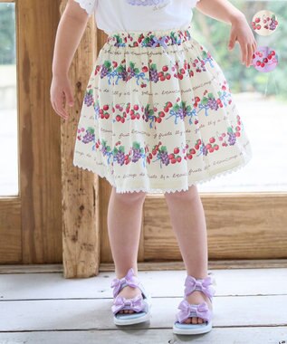  総柄フルーツ スカート