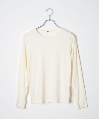 WEGO ソフトタッチクルーネックロンT ホワイト