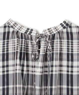 UNFILO シアー2WAYブラウス マドラスチェック