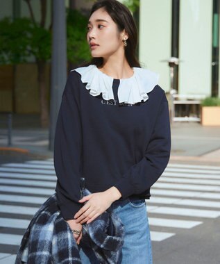 【一部店舗限定/洗える】クリアコットンテリー セットアップ ロゴ スウェット